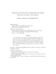 Moments and Projections of Semistable Probability Measures on p