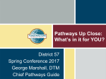 Pathways Update - Toastmasters District 57