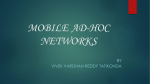 MOBILE AD-HOC NETWORKS