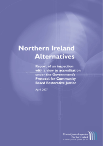 Northern Ireland Alternatives - Criminal Justice Inspection Northern