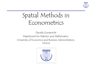 Spatial Statistics in Econometrics