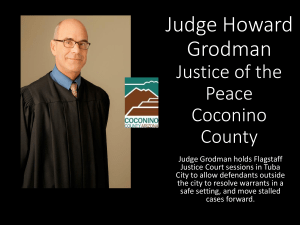 Judge Howard Grodman Justice of the Peace Coconino County