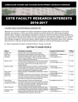 Faculty / Research Interests - Ontario Institute for Studies in Education