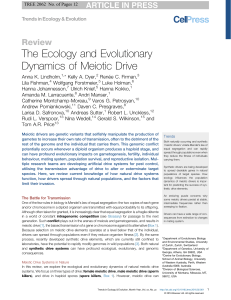 The Ecology and Evolutionary Dynamics of Meiotic Drive