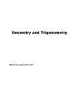 Unit 1 - Geometry and Trigonometry