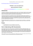 Part A: Determining LED Characteristics