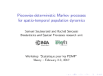 Piecewise-deterministic Markov processes for spatio