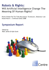 Robots and rights report 1.2 - Biocentre