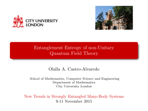Entanglement Entropy of non-Unitary Quantum Field Theory