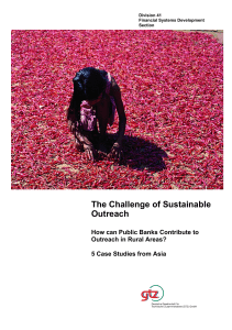 The Challenge of Sustainable Outreach: How can Public Banks