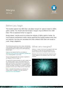 Margins - ASX Clear - Australian Securities Exchange