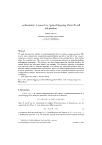 A Simulation Approach to Optimal Stopping Under Partial Information