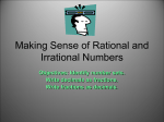 Irrational numbers