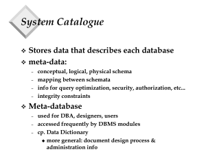 DBMS functions