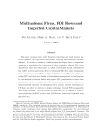 Multinational Firms, FDI Flows and Imperfect Capital Markets