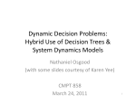 Dynamic Decision Problems: Hybrid Use of Decision Trees