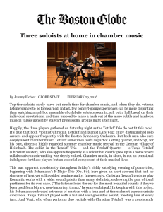 Three soloists at home in chamber music