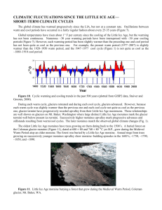 CLIMATIC FLUCTUATIONS SINCE THE LITTLE ICE AGE— SHORT