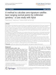 A method to calculate zero-signature satellite laser ranging normal