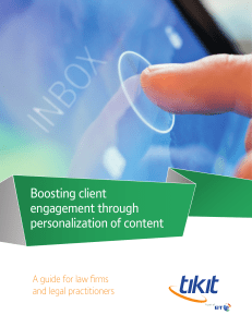 Boosting client engagement through personalization of content