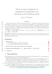 Notes on space complexity of integration of computable real