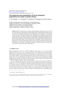 The empirical mass distribution of hot B subdwarfs