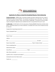 Application for Mercer Island Girls Basketball Booster Club