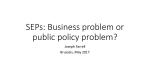 SEPs: Business problem or public policy problem?