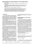 Optimal heating and cooling strategies for heat exchanger design