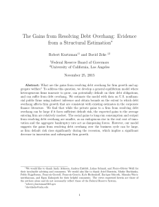 The Gains from Resolving Debt Overhang: Evidence from a