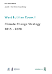 West Lothian Council Climate Change Strategy 2015-2020