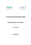 The Single Electricity Market (SEM) Proposed High Level Design