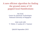 A new efficient algorithm for finding the ground states of 1D gapped