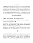 Section 8.1 Properties of Probability