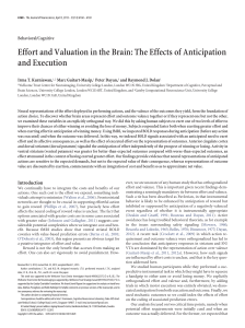 Effort and Valuation in the Brain