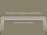 Non-theists religions and beliefs