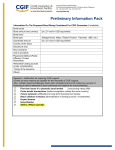 Preliminary Information Pack for General Corporates