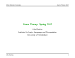 Game Theory - University of Amsterdam