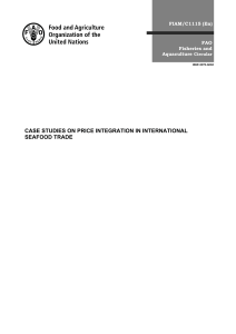 Case studies on price integration in international seafood trade