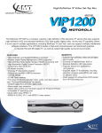 High-Definition IP Video Set-Top Box MODEL