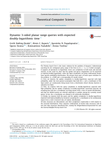 Dynamic 3-sided planar range queries with expected - delab-auth