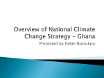 Overview of National Climate Change Strategy - Ghana