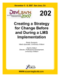 Creating a Strategy for Change Before and During a LMS