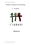 Matrices - TI Education