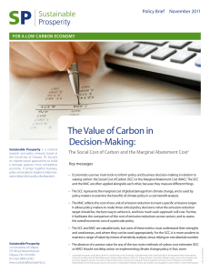 The Value of Carbon in Decision-Making