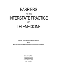 barriers interstate practice telemedicine