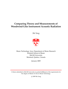 Comparing Theory and Measurements of Woodwind