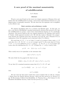 A new proof of the maximal monotonicity of