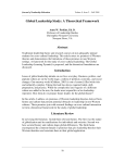 Global Leadership Study: A Theoretical Framework