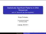 Statistically Significant Patterns in DNA Sequences